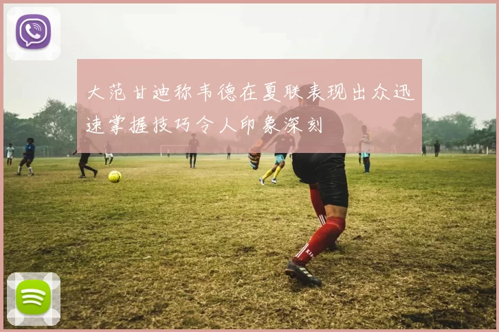 大范甘迪称韦德在夏联表现出众迅速掌握技巧令人印象深刻